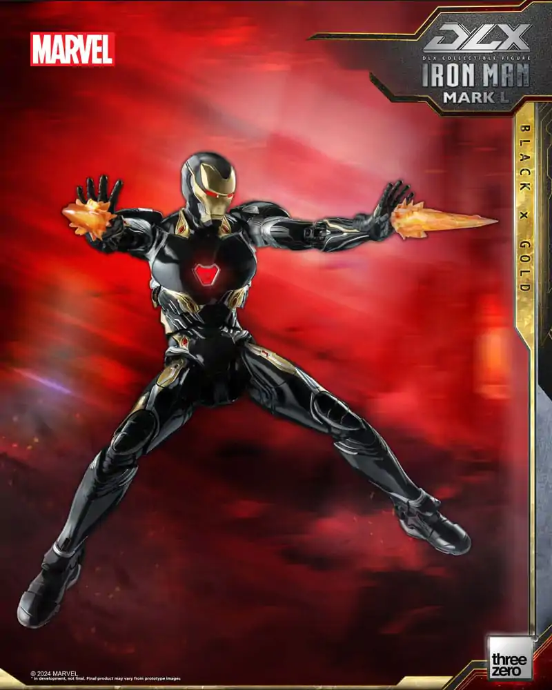 Akční figurka Infinity Saga DLX 1/12 Iron Man Mark 50 (Black X Gold) 17 cm fotografii produktu