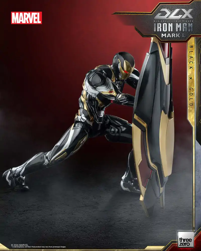 Akční figurka Infinity Saga DLX 1/12 Iron Man Mark 50 (Black X Gold) 17 cm fotografii produktu