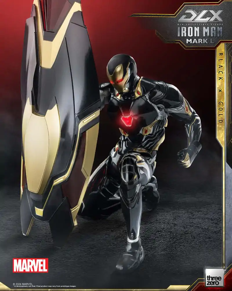 Akční figurka Infinity Saga DLX 1/12 Iron Man Mark 50 (Black X Gold) 17 cm fotografii produktu