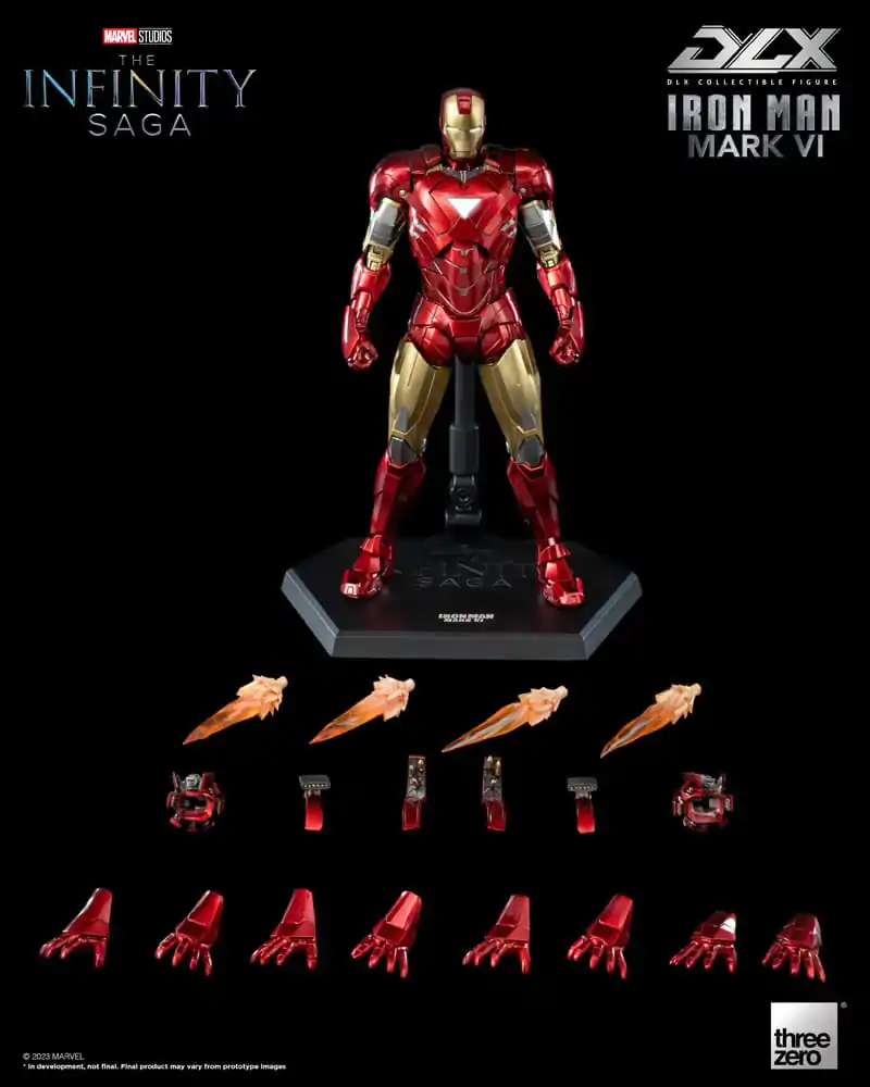 Infinity Saga DLX akční figurka 1/12 Iron Man Mark 6 17 cm fotografii produktu