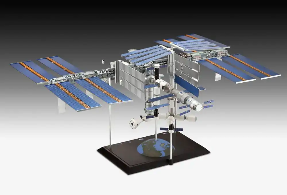 Dárková sada modelu Mezinárodní vesmírné stanice ISS 1/144 25. výročí Platinová edice 74 cm fotografii produktu