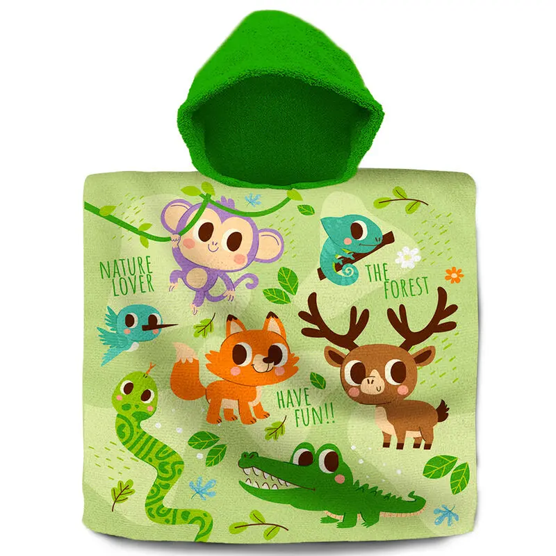 Into the Forest bavlněná pončo osuška fotografii produktu