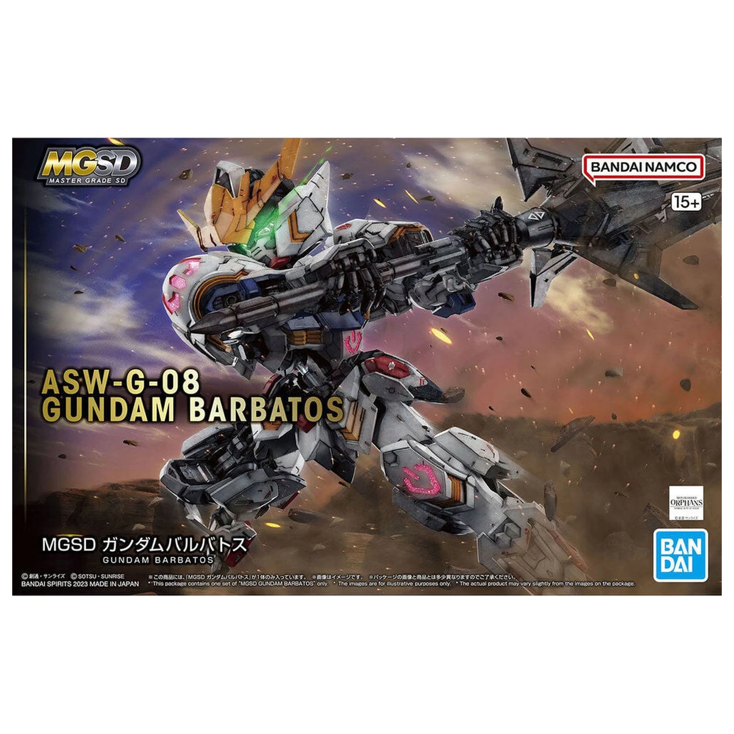 Iron-Blooded Orphans ASW-G-08 Gundam Barbatos model kit MGSD fotografii produktu