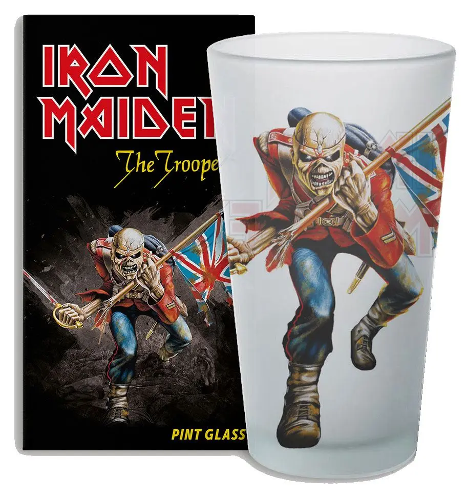 Iron Maiden Pint Sklenice The Trooper fotografii produktu