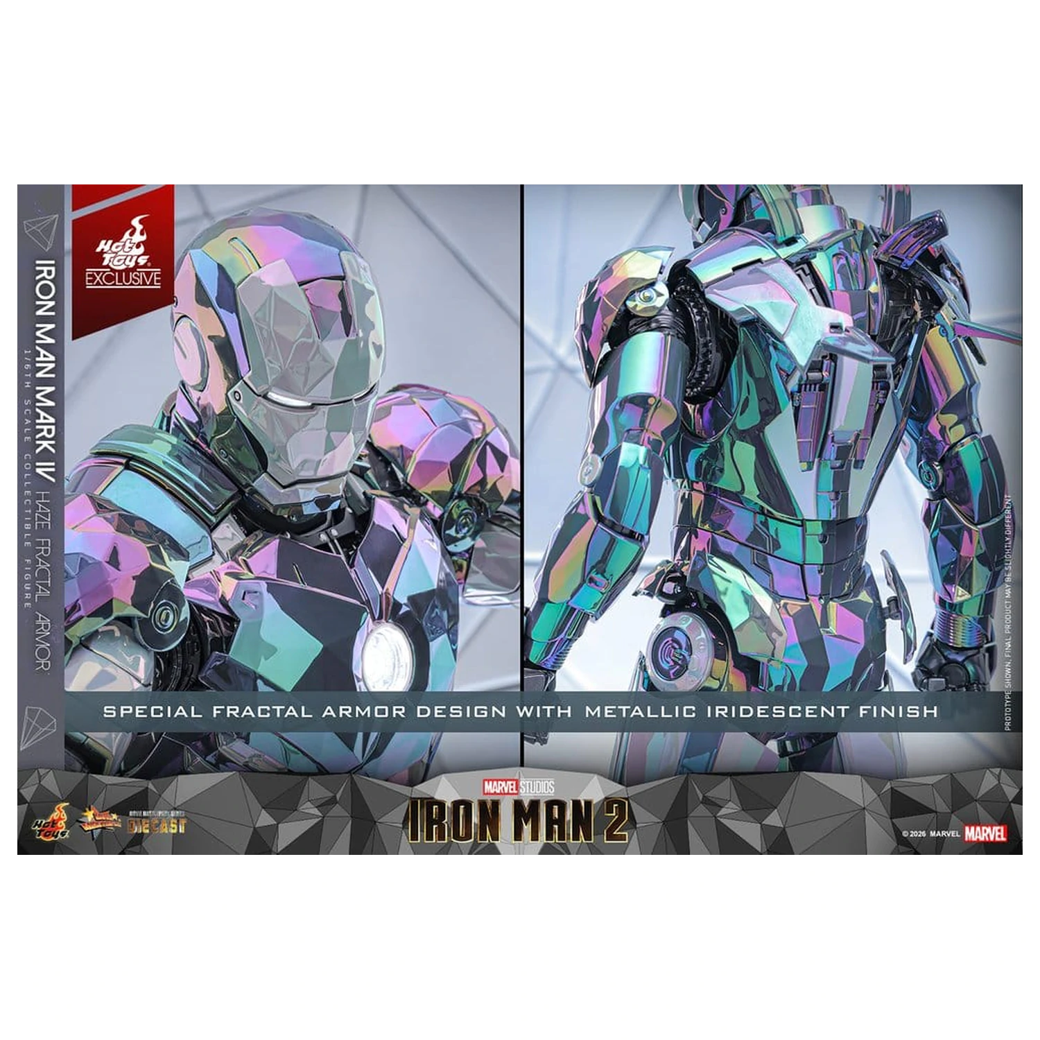 Iron Man 2 akční figurka 1/6 Iron Man Mark IV (Haze Fractal Armor) 33 cm fotografii produktu