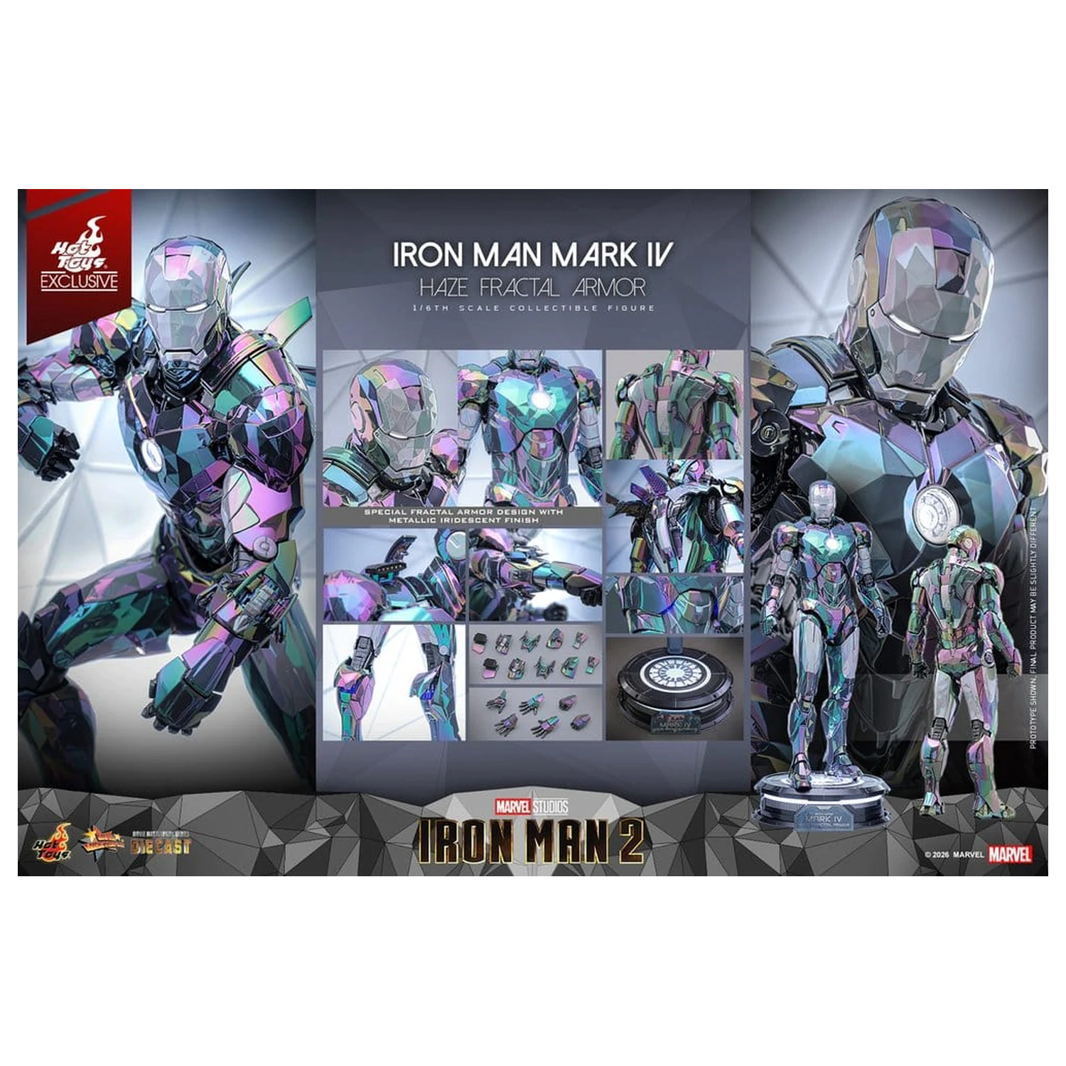 Iron Man 2 akční figurka 1/6 Iron Man Mark IV (Haze Fractal Armor) 33 cm fotografii produktu