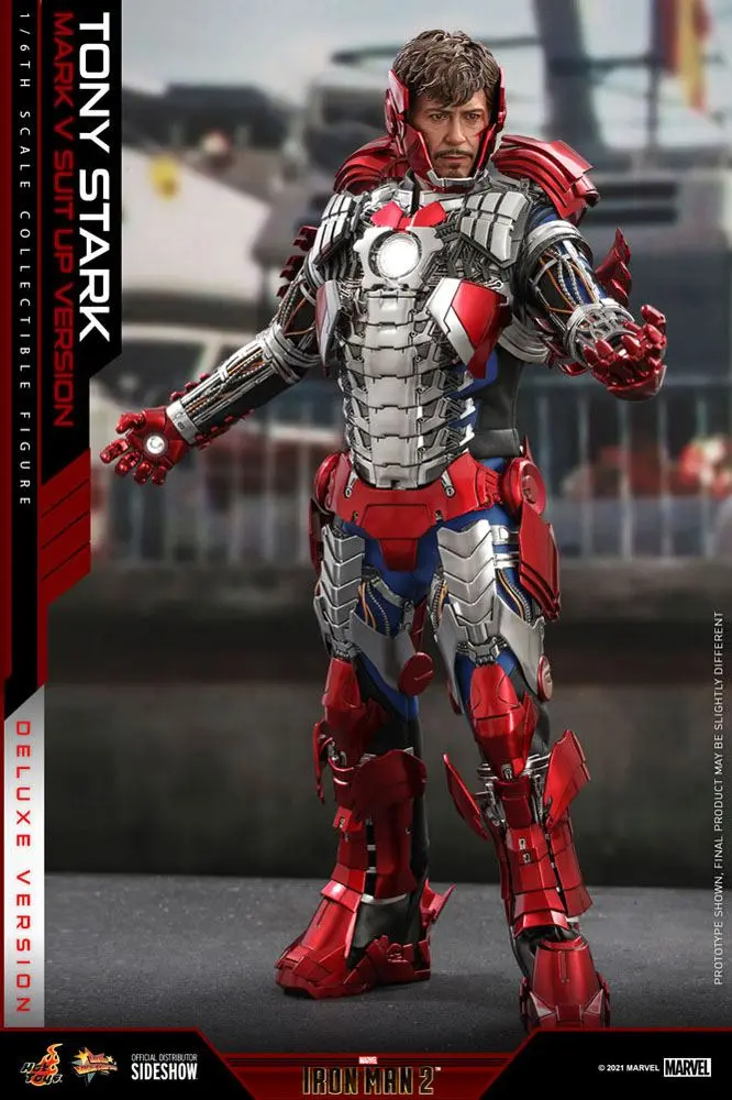 Iron Man 2 Movie Masterpiece akční figurka 1/6 Tony Stark (Mark V Suit Up Version) Deluxe 31 cm fotografii produktu