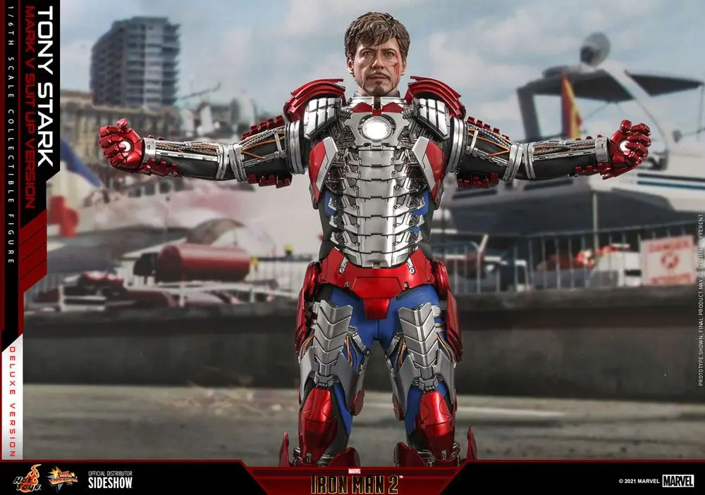 Iron Man 2 Movie Masterpiece akční figurka 1/6 Tony Stark (Mark V Suit Up Version) Deluxe 31 cm fotografii produktu