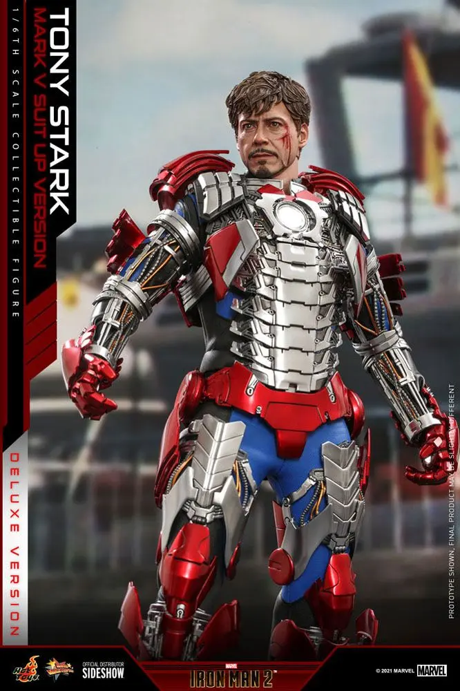 Iron Man 2 Movie Masterpiece akční figurka 1/6 Tony Stark (Mark V Suit Up Version) Deluxe 31 cm fotografii produktu