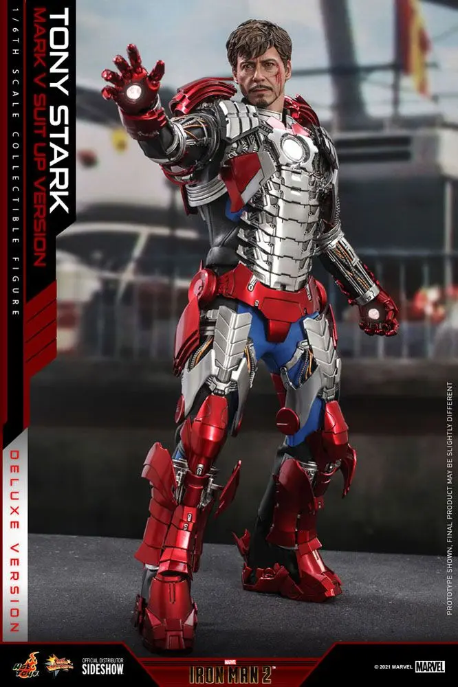 Iron Man 2 Movie Masterpiece akční figurka 1/6 Tony Stark (Mark V Suit Up Version) Deluxe 31 cm fotografii produktu