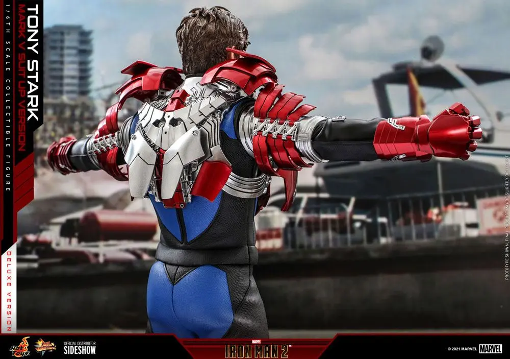 Iron Man 2 Movie Masterpiece akční figurka 1/6 Tony Stark (Mark V Suit Up Version) Deluxe 31 cm fotografii produktu