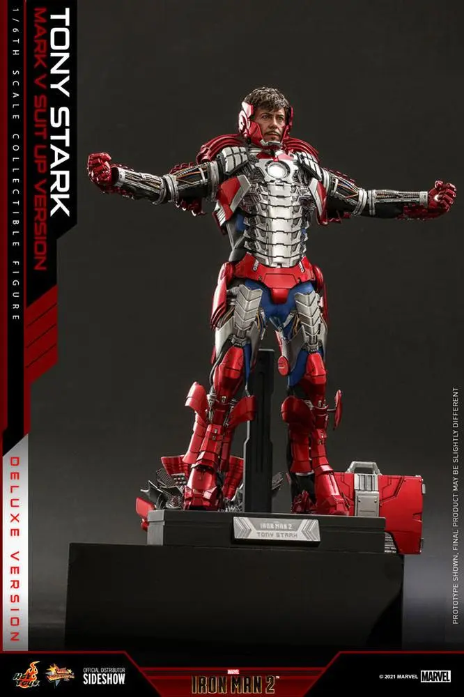 Iron Man 2 Movie Masterpiece akční figurka 1/6 Tony Stark (Mark V Suit Up Version) Deluxe 31 cm fotografii produktu