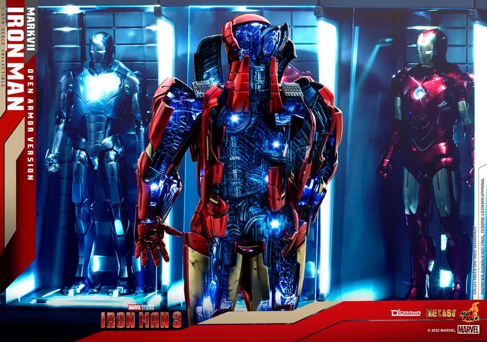 Iron Man 3 Diorama 1/6 Iron Man Mark VII (Open Armor Version) 32 cm fotografii produktu