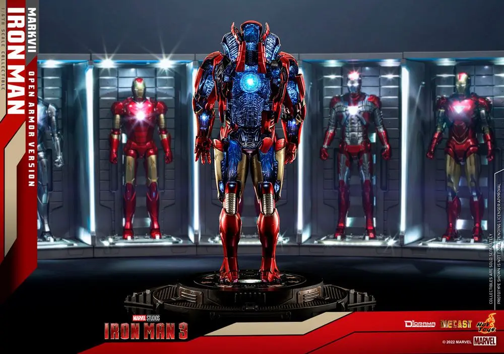 Iron Man 3 Diorama 1/6 Iron Man Mark VII (Open Armor Version) 32 cm fotografii produktu