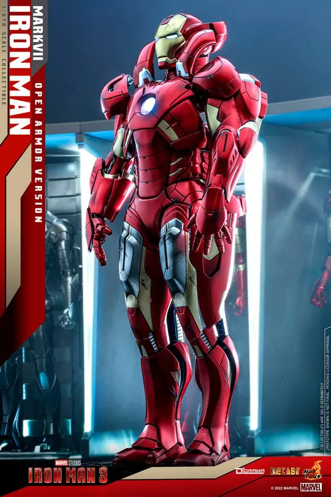 Iron Man 3 Diorama 1/6 Iron Man Mark VII (Open Armor Version) 32 cm fotografii produktu