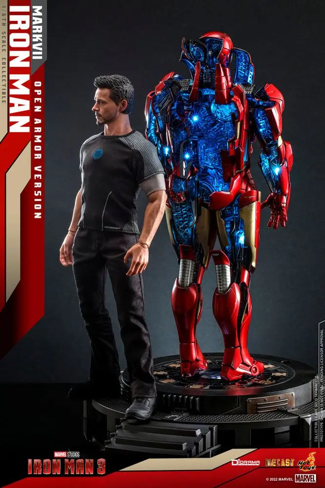 Iron Man 3 Diorama 1/6 Iron Man Mark VII (Open Armor Version) 32 cm fotografii produktu