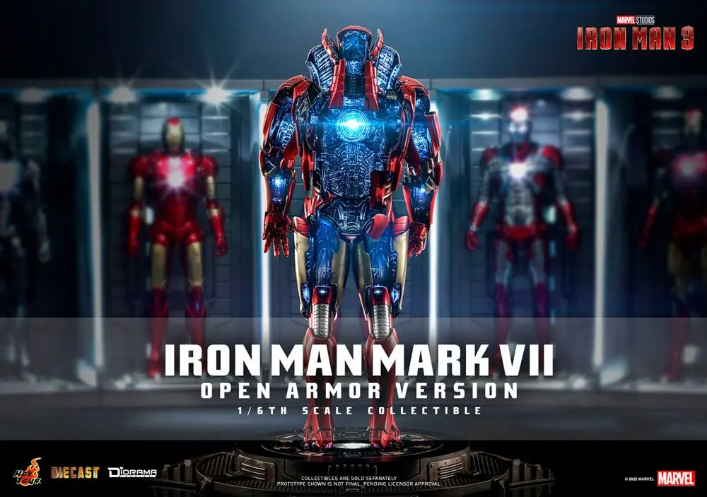 Iron Man 3 Diorama 1/6 Iron Man Mark VII (Open Armor Version) 32 cm fotografii produktu