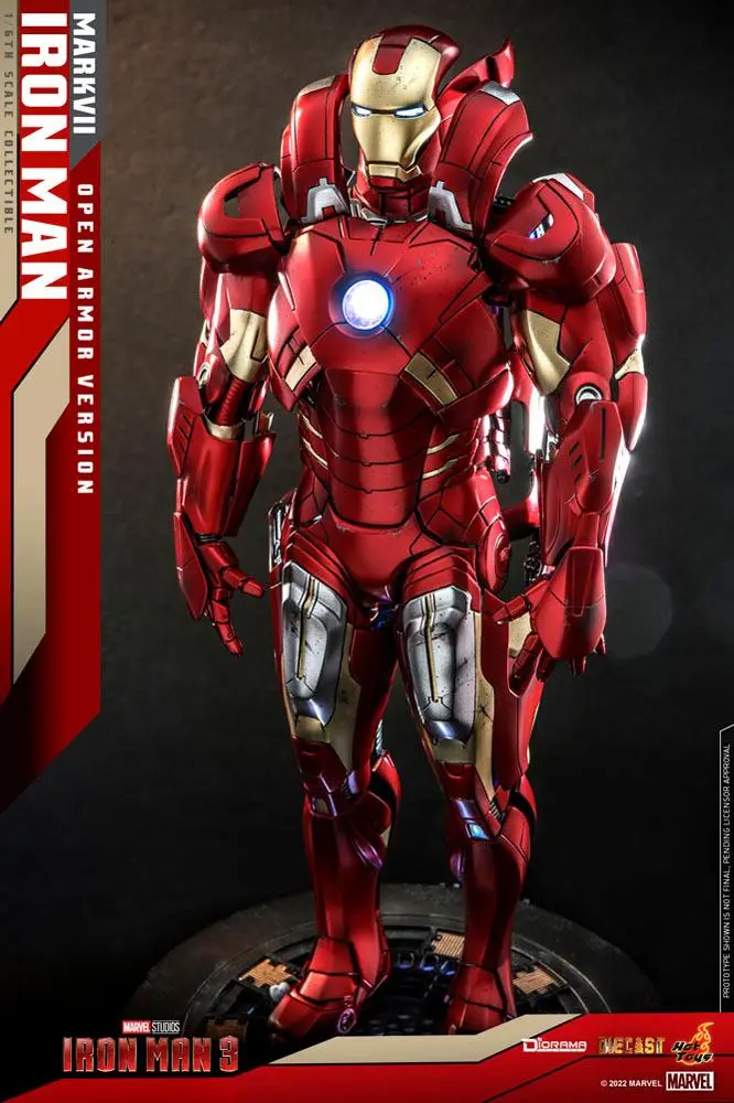 Iron Man 3 Diorama 1/6 Iron Man Mark VII (Open Armor Version) 32 cm fotografii produktu