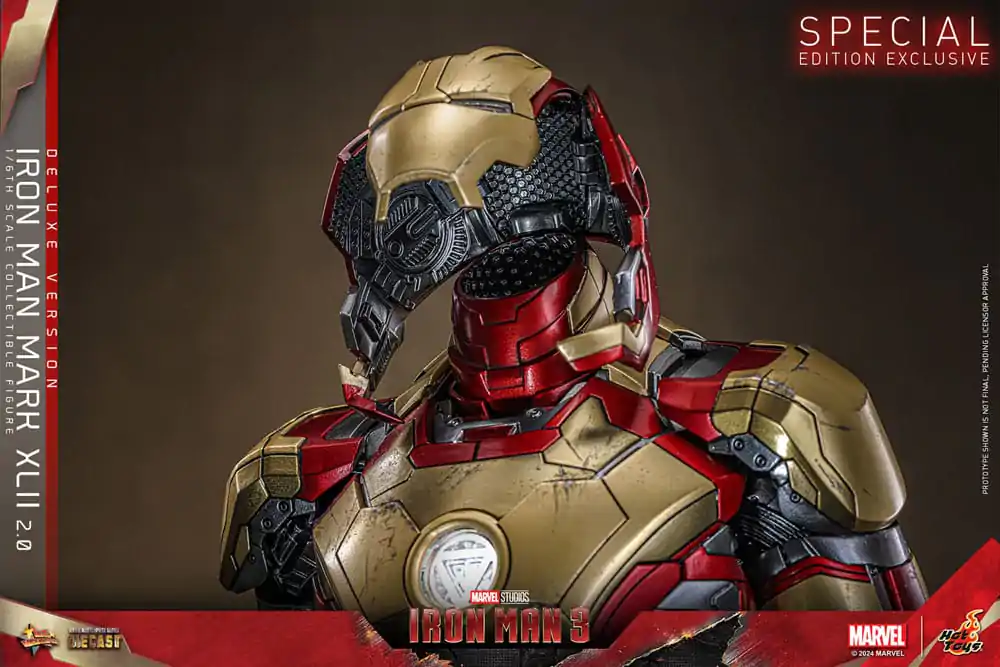 Iron Man 3 Movie Masterpiece Diecast akční figurka 1/6 Iron Man Mark XLII (2.0) Deluxe 32 cm fotografii produktu