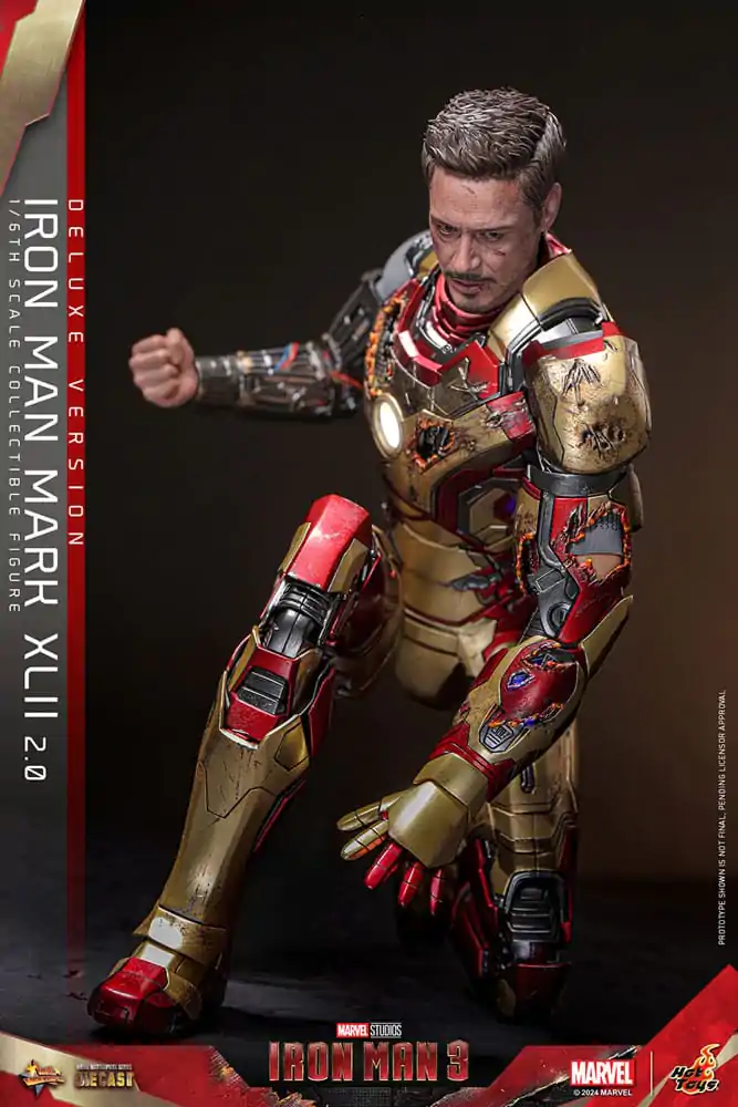 Iron Man 3 Movie Masterpiece Diecast akční figurka 1/6 Iron Man Mark XLII (2.0) Deluxe 32 cm fotografii produktu