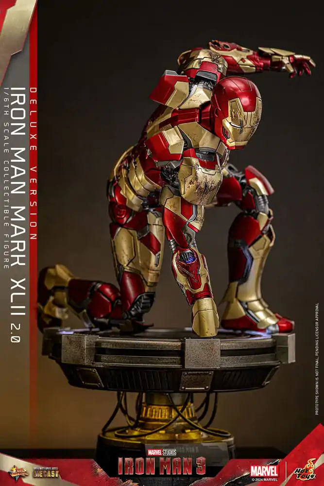 Iron Man 3 Movie Masterpiece Diecast akční figurka 1/6 Iron Man Mark XLII (2.0) Deluxe 32 cm fotografii produktu