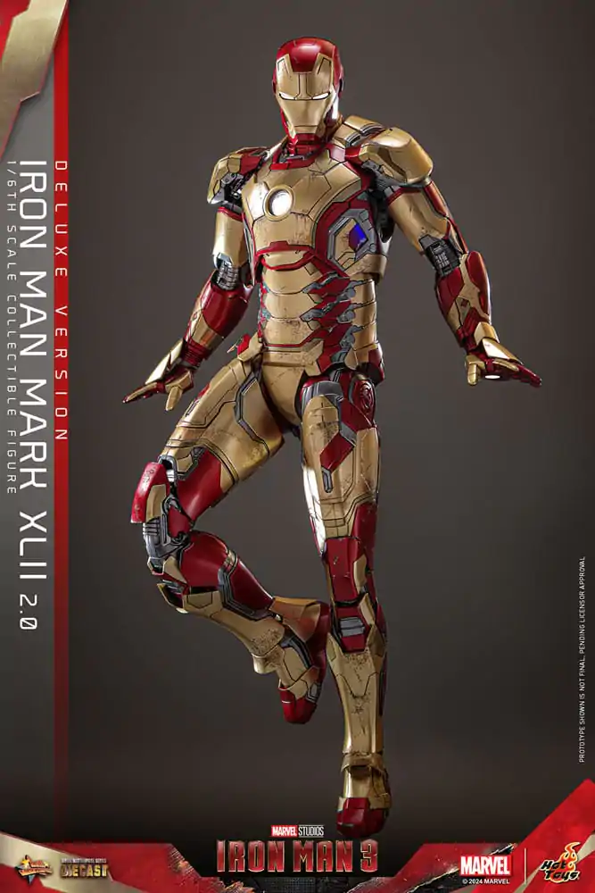 Iron Man 3 Movie Masterpiece Diecast akční figurka 1/6 Iron Man Mark XLII (2.0) Deluxe 32 cm fotografii produktu