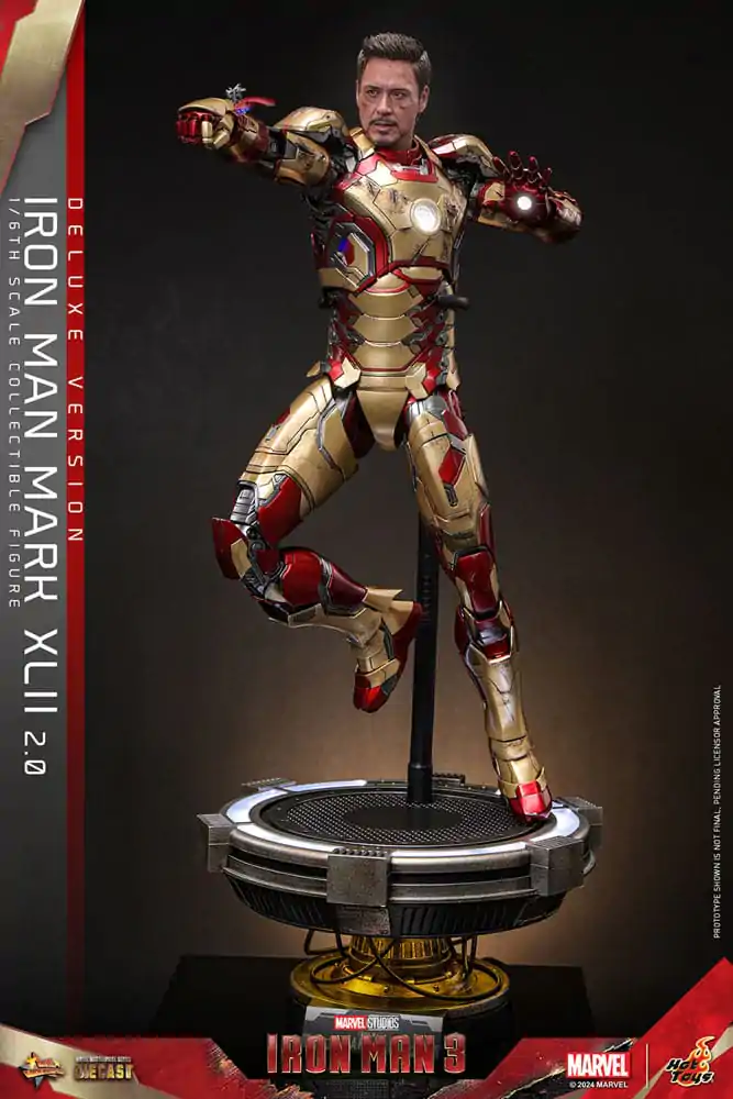 Iron Man 3 Movie Masterpiece Diecast akční figurka 1/6 Iron Man Mark XLII (2.0) Deluxe 32 cm fotografii produktu