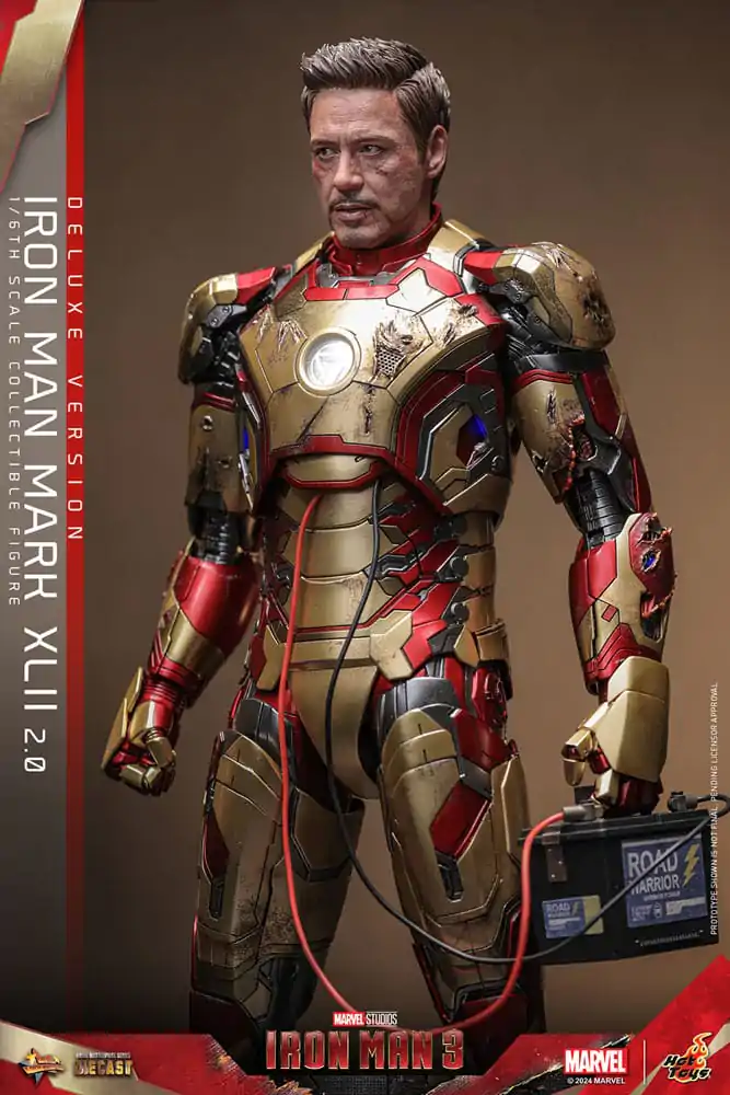 Iron Man 3 Movie Masterpiece Diecast akční figurka 1/6 Iron Man Mark XLII (2.0) Deluxe 32 cm fotografii produktu