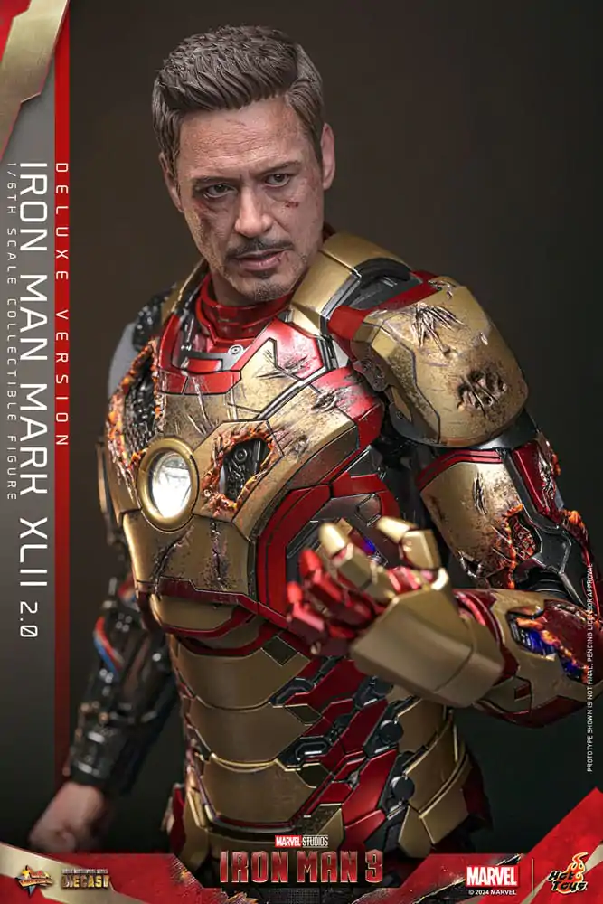 Iron Man 3 Movie Masterpiece Diecast akční figurka 1/6 Iron Man Mark XLII (2.0) Deluxe 32 cm fotografii produktu