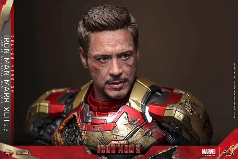 Iron Man 3 Movie Masterpiece Diecast akční figurka 1/6 Iron Man Mark XLII (2.0) Deluxe 32 cm fotografii produktu