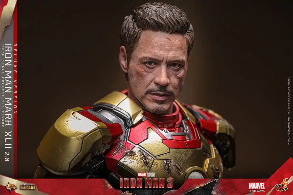 Iron Man 3 Movie Masterpiece Diecast akční figurka 1/6 Iron Man Mark XLII (2.0) Deluxe 32 cm fotografii produktu