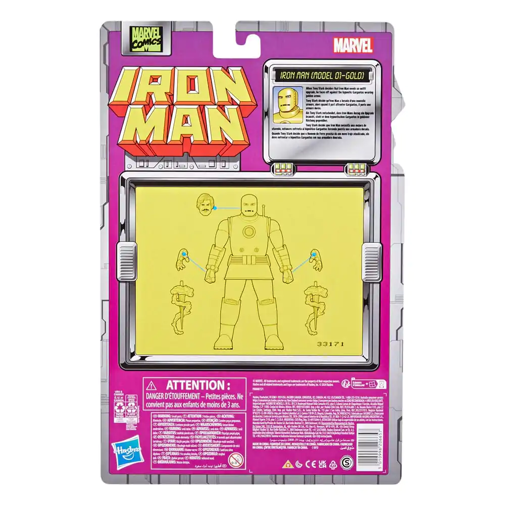 Akční figurka Iron Man Marvel Legends Iron Man (Model 01-Gold) 15 cm fotografii produktu