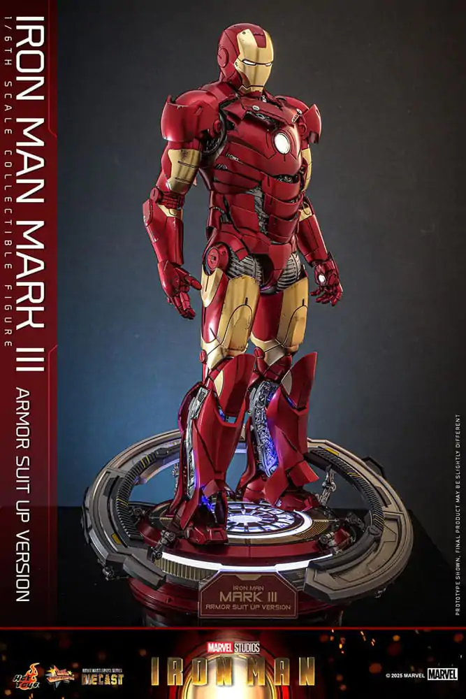 Iron Man Movie Masterpiece Diecast akční figurka 1/6 Iron Man Mark III (Armor Suit Up Version) 32 cm fotografii produktu