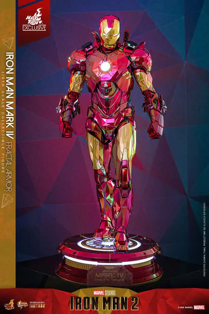 Iron Man Movie Masterpiece Diecast Akční figurka 1/6 Iron Man Mark VI (Fractal Armor) Hot Toys Exclusive 33 cm fotografii produktu