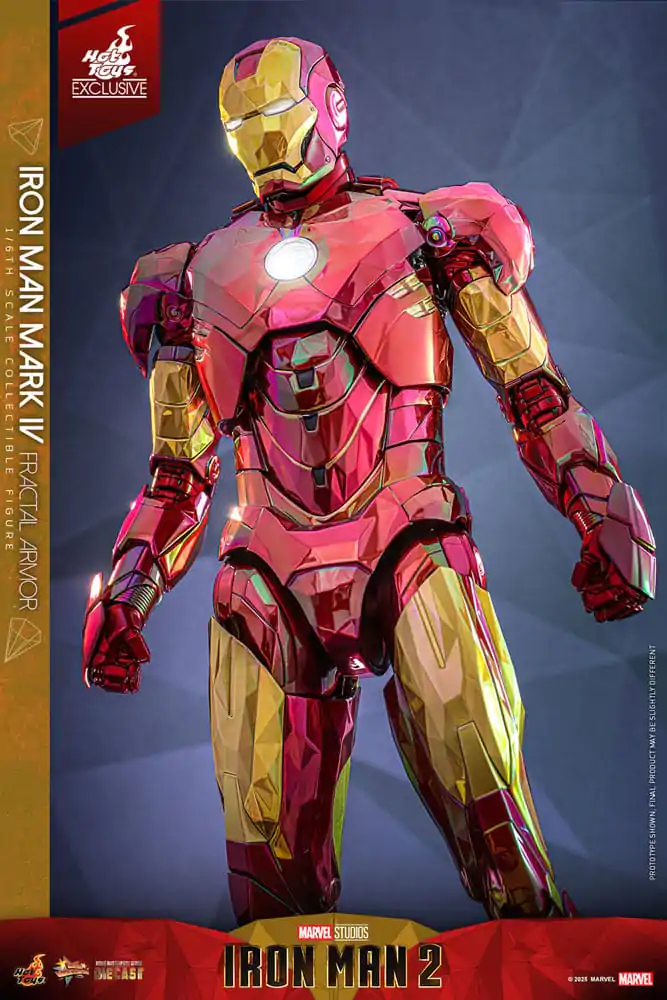 Iron Man Movie Masterpiece Diecast Akční figurka 1/6 Iron Man Mark VI (Fractal Armor) Hot Toys Exclusive 33 cm fotografii produktu