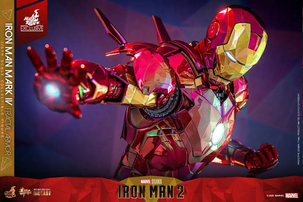 Iron Man Movie Masterpiece Diecast Akční figurka 1/6 Iron Man Mark VI (Fractal Armor) Hot Toys Exclusive 33 cm fotografii produktu
