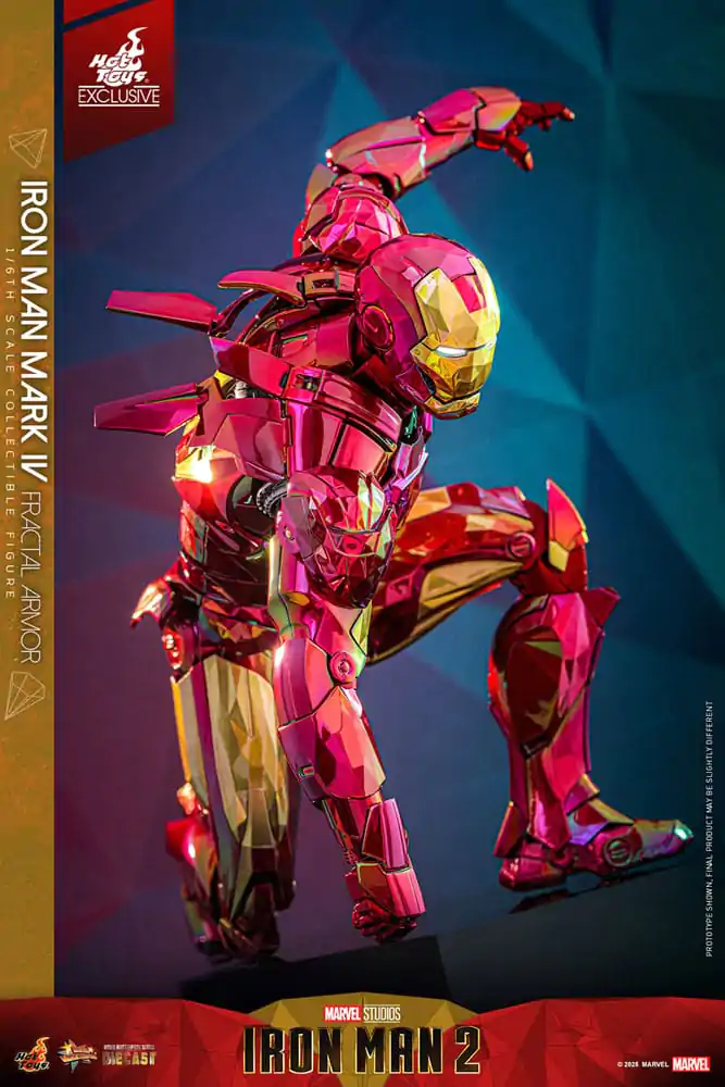 Iron Man Movie Masterpiece Diecast Akční figurka 1/6 Iron Man Mark VI (Fractal Armor) Hot Toys Exclusive 33 cm fotografii produktu