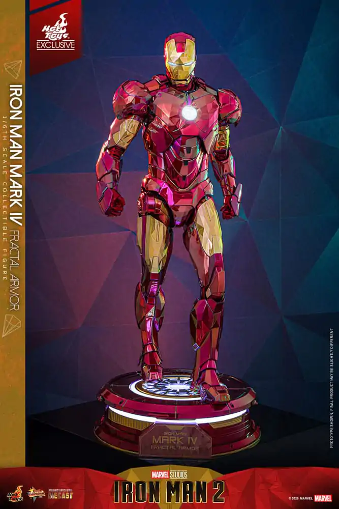 Iron Man Movie Masterpiece Diecast Akční figurka 1/6 Iron Man Mark VI (Fractal Armor) Hot Toys Exclusive 33 cm fotografii produktu
