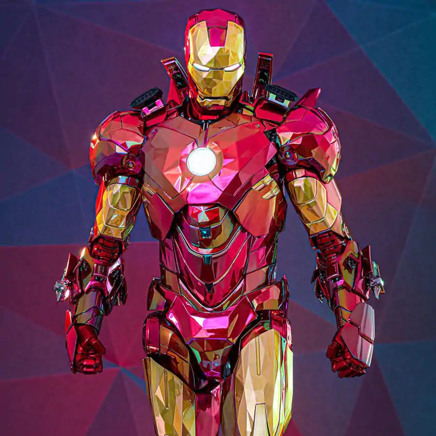 Iron Man Movie Masterpiece Diecast Akční figurka 1/6 Iron Man Mark VI (Fractal Armor) Hot Toys Exclusive 33 cm fotografii produktu