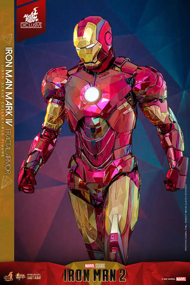 Iron Man Movie Masterpiece Diecast Akční figurka 1/6 Iron Man Mark VI (Fractal Armor) Hot Toys Exclusive 33 cm fotografii produktu
