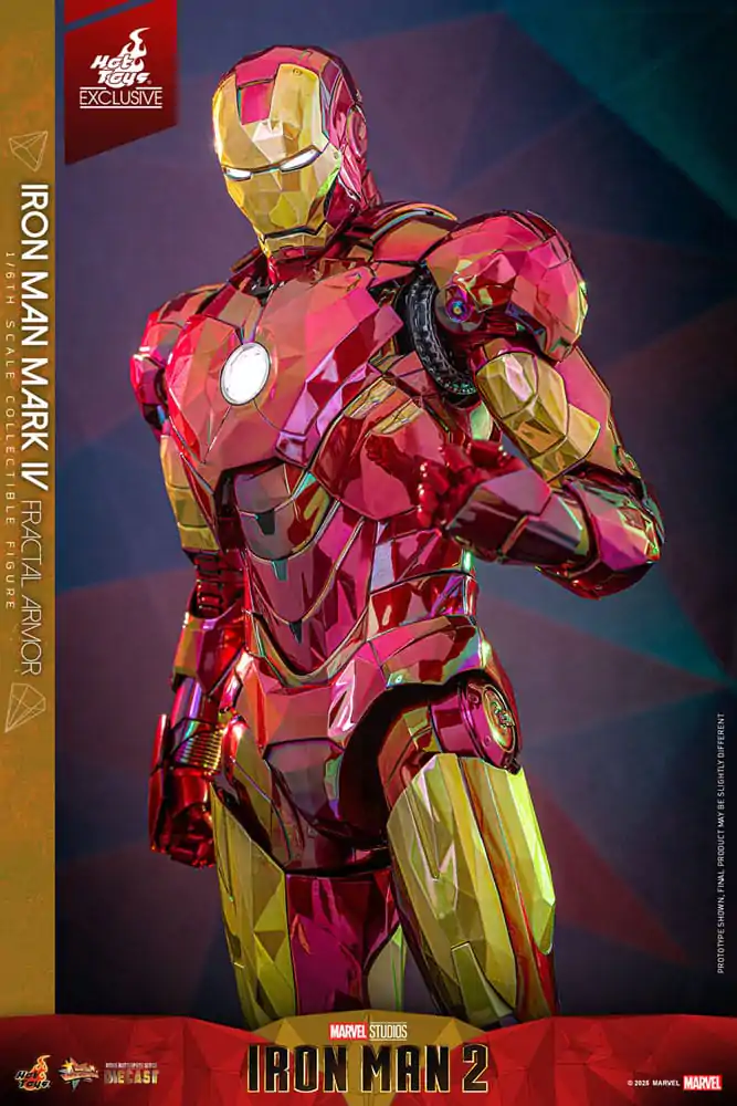 Iron Man Movie Masterpiece Diecast Akční figurka 1/6 Iron Man Mark VI (Fractal Armor) Hot Toys Exclusive 33 cm fotografii produktu