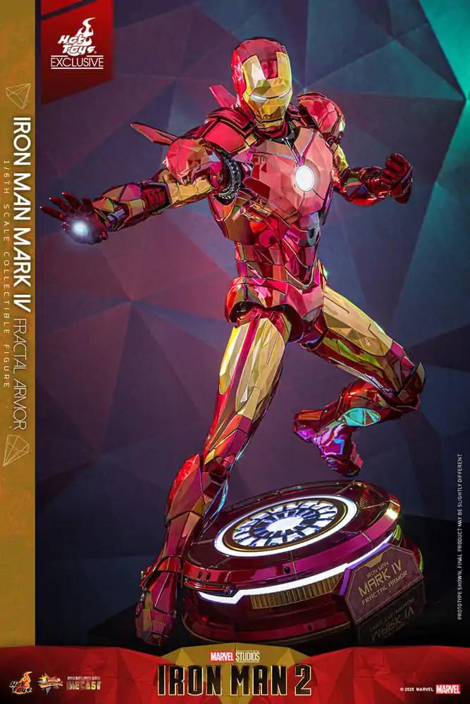 Iron Man Movie Masterpiece Diecast Akční figurka 1/6 Iron Man Mark VI (Fractal Armor) Hot Toys Exclusive 33 cm fotografii produktu