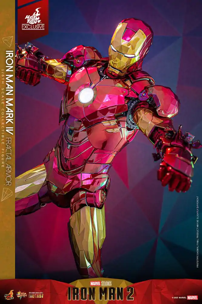 Iron Man Movie Masterpiece Diecast Akční figurka 1/6 Iron Man Mark VI (Fractal Armor) Hot Toys Exclusive 33 cm fotografii produktu