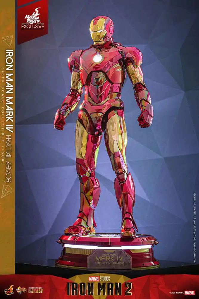 Iron Man Movie Masterpiece Diecast Akční figurka 1/6 Iron Man Mark VI (Fractal Armor) Hot Toys Exclusive 33 cm fotografii produktu