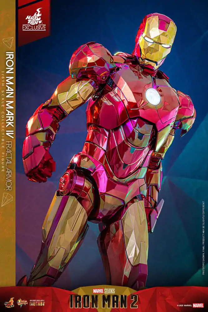 Iron Man Movie Masterpiece Diecast Akční figurka 1/6 Iron Man Mark VI (Fractal Armor) Hot Toys Exclusive 33 cm fotografii produktu