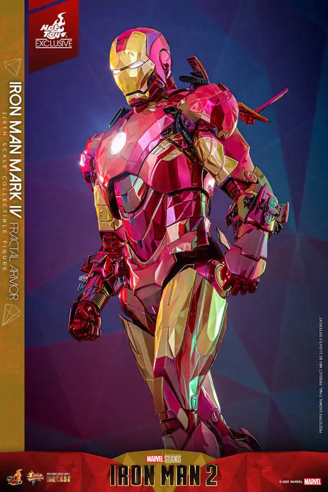 Iron Man Movie Masterpiece Diecast Akční figurka 1/6 Iron Man Mark VI (Fractal Armor) Hot Toys Exclusive 33 cm fotografii produktu