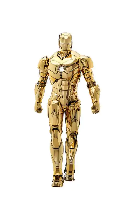 Iron Man Movie Masterpiece Diecast Akční figurka 1/6 Iron Man Mark III (Gold Color Version) Hot Toys Exclusive 33 cm fotografii produktu