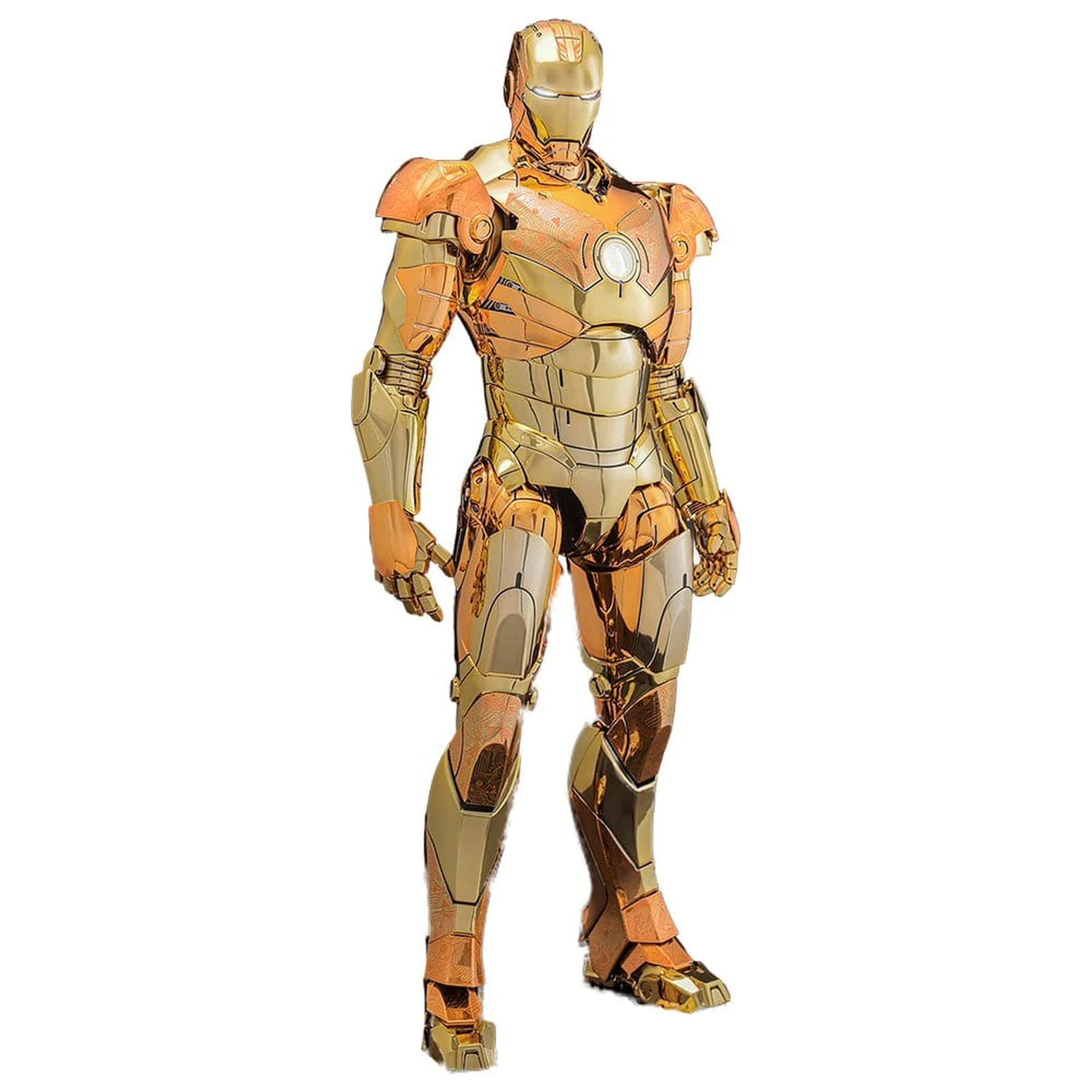 Iron Man Movie Masterpiece Diecast akční figurka 1/6 Iron Man Mark III (Golden & Copper Gold Version) Hot Toys Exkluzivní 33 cm fotografii produktu