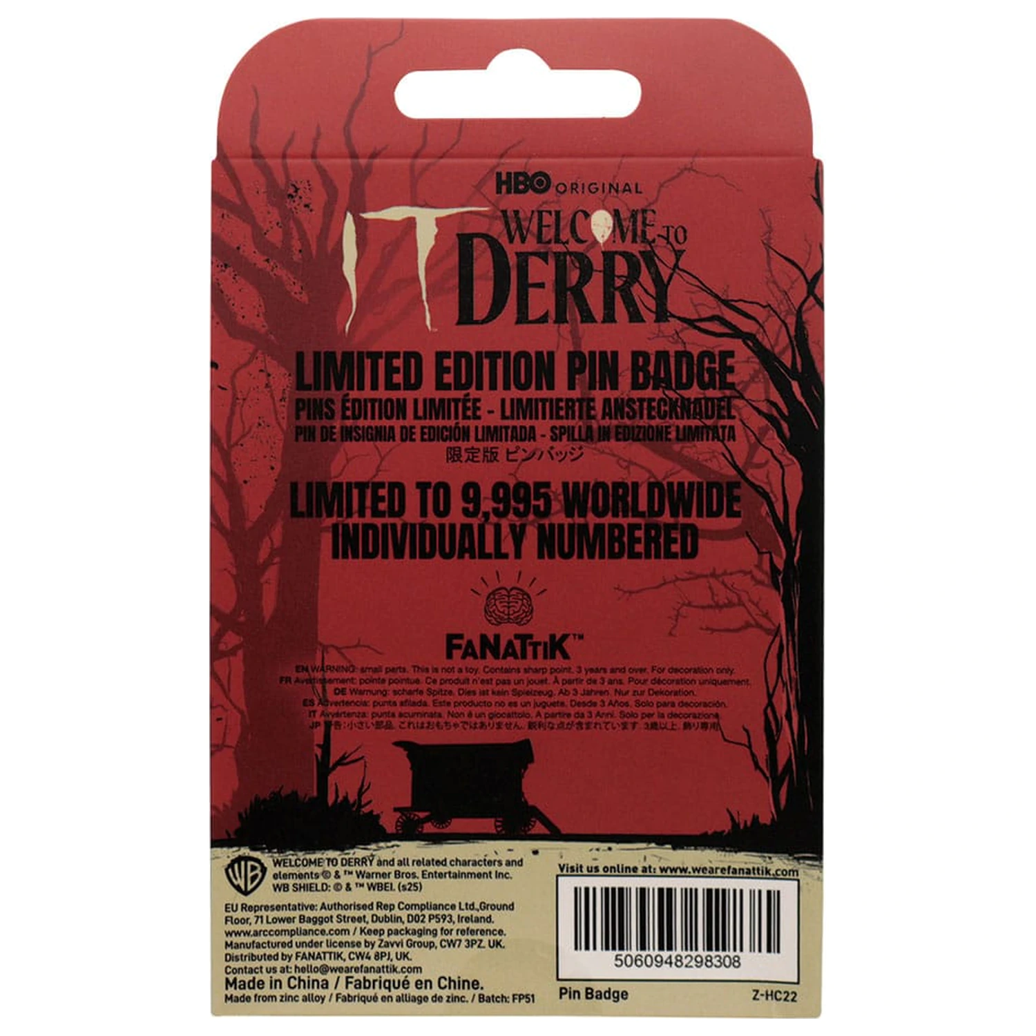 It Pin Odznak IT: Welcome to Derry DAFB Limitovaná Edice fotografii produktu