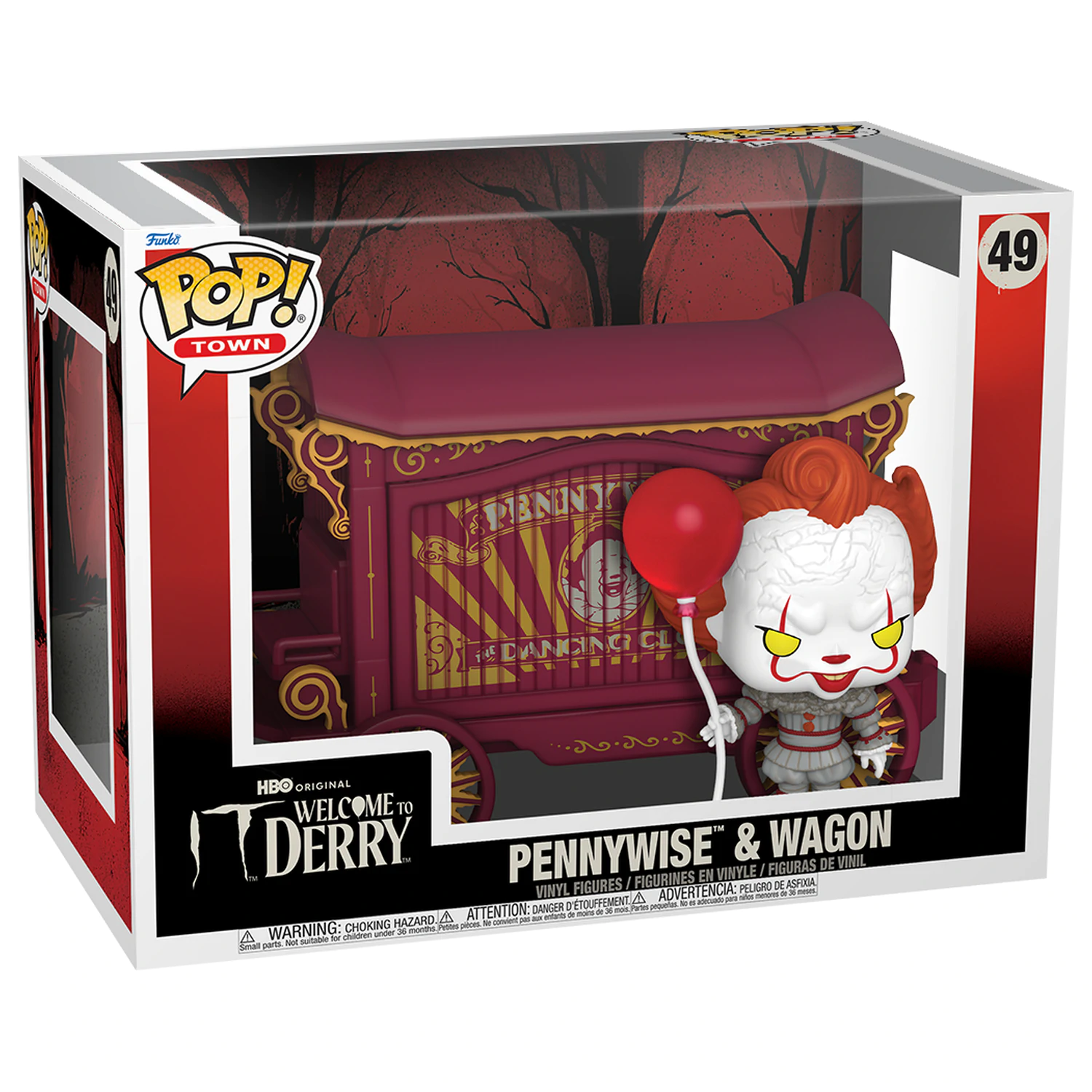 It-Vítejte v Derry Funko POP! Město Vinylová Figurka Pennywise & Vozík 9 cm fotografii produktu